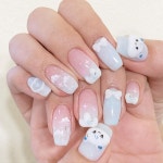 on Instagram: 완성된 바디에 아트만 슬쩍 올리기 💙 🍬 @tiny_korea_ #쮸와소다의버블타임 카카오톡플러스친구🔎곰곰네일 #곰곰네일