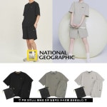 [내셔널지오그래픽] 추천 - [10대][남녀] 2023 내셔널지오그래픽 트레이닝 반팔+반바지 상하의 세트 남녀공용 데일리 운동복