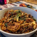 ✔️ 엄마표 소곱창순대볶음 깻잎,당면 가득넣고 소곱창 통통하니 꼬소해서 너무 맛있었다...♥️ ✔️ 해물전 오징어,버섯,맛살... 