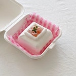 Pin page oh, rosy cake / 오로지케이크 on Instagram: “#오로지#오로지케이크 오전에 포장하다가 넘귀여워서리🍑” | Postres