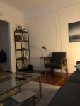 There is a door to the kitchen to the right of the light. If I move it up towards the rug it blocks the door..… | 인테리어... 