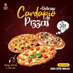 Social Media Delicioso Cardápio De Pizzas Até 50% De Desconto PSD Editável [download] - Designi em 2022 | Cardapio de pizza... 