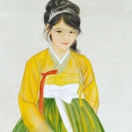 친정엄마가 참 맘에들어하시는 작품. 누구나 웃는 얼굴, 밝은 #에너지를 좋아한다. #이동연 #미인도 #팔도미인도 #동양화 #한국화 #채색화 #재해석