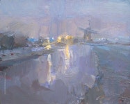 Dawn in Fog | 그림, 그리기, 아크릴