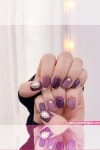 • Nail Design 컬러별네일 *보라색 라벤더네일 보라보라해~【2020】 | ネイル