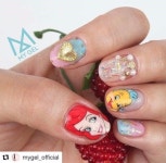 • Nail Design 인어공주🧜🏼♀️ 애리얼 핸드페인팅 네일아트 디자인 : 네이버 블로그 | 네일아트, 인어공주, 네일아트 디자인 • Nail... 