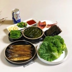 Instagram의 채리맘님: “과메기로 남편 술상인가 밥상인가~😁😆 싱싱한 야채 김 오징어 다시마 초장까지 세트로 보내주셔서 편하게... 