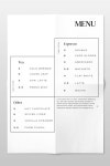 Minimal Coffee Menu | 카페 메뉴 디자인, 커피 메뉴, 메뉴 디자인