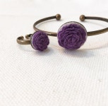 - 새로 만들어본 팔지와반지 즐거운 하루~~~ - #오재프랑스자수 #대전프랑스자수 #자수팔지 #자수반재품 #프랑스자수... 