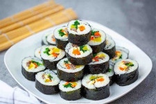 Korean Sushi Roll Kimbap / Gimbap (김밥) - Oh My Food Recipes | Recipe | Food, Kimbap, Sushi roll recipes