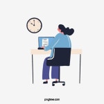 만화 손으로 그린 창의적 인 승진 작업 효율 그림 일러스트, 만화, 손으로 그린, 업무 PNG 일러스트 및 PSD 이미지 무료 다운로드 - Pngtree