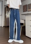 Unique Blue Pockets Denim Mens Pants Casual Clothing Fall - Blue / S(Fit for EU 38-40, US 6-8, UK/AU 10-12, IT 42-44) Unique Blue... 