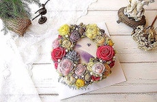 #하루가달고나 #케익 #떡케익 #주문제작 #떡카페 #망원동 #꽃케익  #flowercake #ricecake #decorating #cake #weddingcake #flower... 