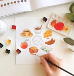 watercolor - 2023 | 행복한, 색, 스케치