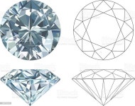 Diamond in set. See also Diamant im Set. Siehe auch | 다이아몬드, 벡터 아트, 보석 패턴