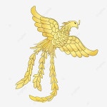 황금빛 봉황 일러스트 Png 원소, 신화, 불사조, 골든 PNG 일러스트 및 PSD 이미지 무료 다운로드 - Pngtree