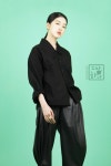 그랑하나 [이중깃 셔츠 저고리 (블랙)] | 셔츠, 패션 아이디어, 패션