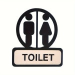 바, 농장 장식에 적합 - 벽걸이, 합판으로 만들어짐 Temu｜자가 접착식, 설치 간편한 나무 욕실 표지판: 가정, 사무실, 레스토랑, 바... 