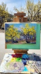 풍경화, 유화, 자작나무 #야외 스케치 ~ #상천리  / 2023.3.22 오전/Plein Air Oil Painting #유트브채널(신재흥) #음성군 #풍경화 #사생... 