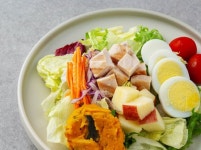 네떼 그릴드치킨 단호박 샐러드 225kcal | 단호박 샐러드, 샐러드, 치킨