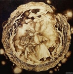 Snowdeer (Kim Sulrok): Woodburning Art (Pyrography) by Snowdeer | 낙화술, 우드 버닝 아트, 나무 태우기