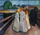 Edvard Munch The Ladies on the Bridge 1903 Oil on canvas, Thielska Galleriet, Stockholm | 유화, 그림, 노르웨이