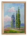#미루나무 풍경~ 나이프작업/ oil painting