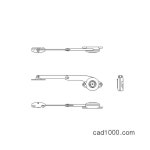 가구 하드웨어 조절식 원웨이 토크 스테이 d-f-ha009 > LIBRARY | MAGNICAD :: Cad Block Free Download - 2023 | 하드웨어, 가구... 