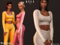 Plumbobs n Fries KYLA top in 2024 | Sims, Sims 4, Clothes