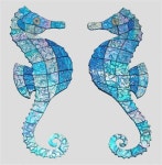 Pin page Seahorses | 공예, 유리 공예, 수공예품