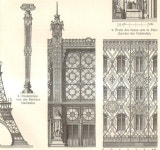 1904 Truss, Steel Structures, Steel Constructions and Architecture Original Antique Engraving | 건축