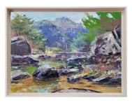 # 야외 스케치 ~ #선유동 계곡 / 2023.3.18 오전/Plein Air Oil Painting #유트브채널(신재흥) #음성군 #풍경화 #사생 #갤러리 #유화 #서양화 #