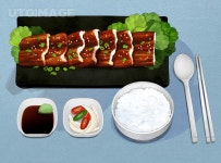 한식 013 PAI145, 프리진, 일러스트, 한국, 한식, 음식, 식사, 음식물, 요리, 음식점, 식당, 제철, 제철음식, 시즌, 계절, 여름, 재료, 식재료, 건강... 