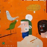 - Evening Sun 72.7*72.7 Mixed media on canvas #painting #백향목 #hyangmokbaik