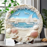 Temu｜바다 영감 8x8인치 라운드 알루미늄 장식 사인 - 집, 사무실, 거실, 욕실, 차고, 바, 카페에 완벽 - 독특한 선물 아이디어 Temu｜바다 영감... 