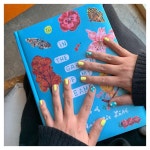 온우샵네일(onu shop nail) | Artist ONNU on Instagram: “산뜻한 #데이지네일 💅🏻 레몬컬러랑... #온유네일s팁 블루에다가 레몬 컬러 살짝 섞어주면 훨씬 예뻐요 !!...