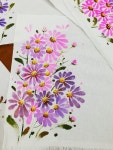 대전천아트/천아트자격증반/영동도서관/쑥부쟁이/야생화그림/광목그림/꽃그리기대전가오풀잎문화센터 042-272-5579