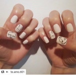 • Nail Design 앙리마티스 art 드로잉네일✍🏽 | 네일