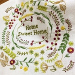 인천광역시 평생교육원 초급 3주 세번째 수업 Home Sweet Home... 꽃자수#생활자수#프랑스자수#야생화자수#핸드스티치... 