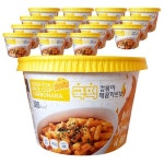 에스제이푸드 낭만부라더 국떡 즉석 컵볶이 매콤까르보, 145g, 16개입