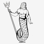 포세이돈의 고대 그리스 로마 신화 캐릭터 일러스트 요소 전통 문양, 포세이돈, 고대, 신화 PNG 일러스트 및 PSD 이미지 무료 다운로드... 