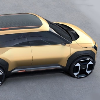Kia EV3 Concept Shown in Los Angeles in 2024 | Futuristic cars design, Concept car sketch, Concept cars