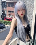 아이스블루 염색 Ice blue color