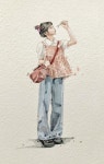 Pin page Pin by 미선 김 on 인물 스케치 in 2024 | Watercolor paintings, Painting, Paint colors