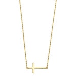 The World Jewelry Center 14k Yellow Gold Side Way Cross Necklace (15 x 8 mm) - 17+1 Necklaces & Cute Jewelry for Women에 있는 핀