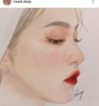 gambar에 있는 yoonsanha님의 핀 | 얼굴 그림, 색연필 그림, 초상화 그리기