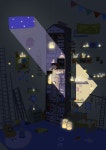 소년이 사는 집 -별 따는 소년 | 그림, 포스터 디자인, 포토샵