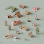 3D Model Pavilion Structures 2 Pin on 코시드 공모전
