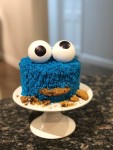 Smash cake in 2023 | Sesame street cake, Monster cake, Cookie monster cake