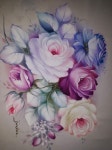 Pin de 유은화 em 포크아트 em 2020 | Pintura em tecido rosas, Pintura em tecido flores, Pintura em porcelanas